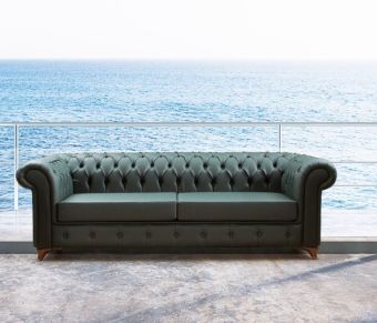 Canapea fixa 3 locuri Oxford Chesterfield