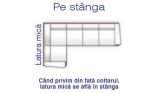 Set coltar extensibil cu taburet Riva