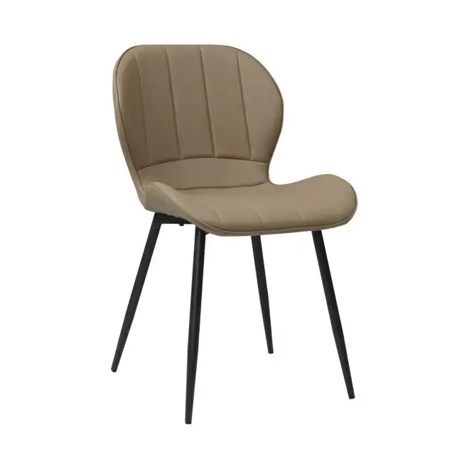Scaun living din catifea si picioare metalice Top