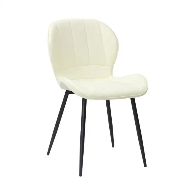 Scaun living din catifea si picioare metalice Top