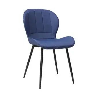 Scaun living din catifea si picioare metalice Top