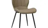 Scaun living din catifea si picioare metalice Top