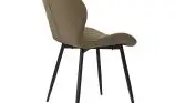 Scaun living din catifea si picioare metalice Top