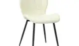 Scaun living din catifea si picioare metalice Top
