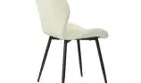 Scaun living din catifea si picioare metalice Top