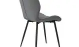 Scaun living din catifea si picioare metalice Top