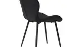 Scaun living din catifea si picioare metalice Top