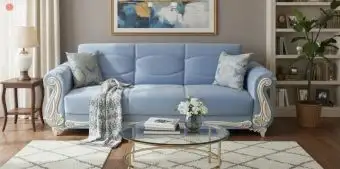 Canapea extensibila clasica 3 locuri cu lada Victoria-Bleo