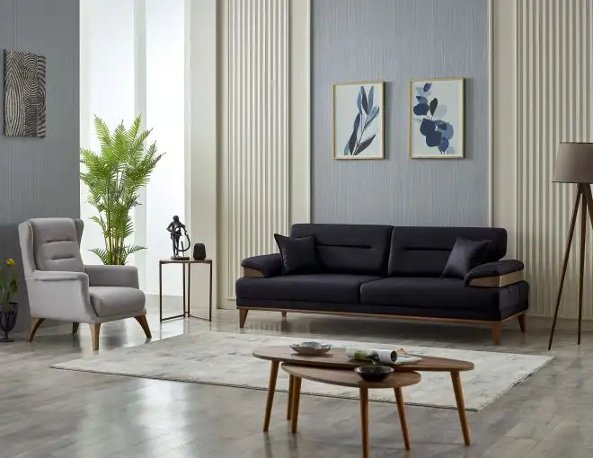 Canapea semiextensibila cu 3 locuri Inci