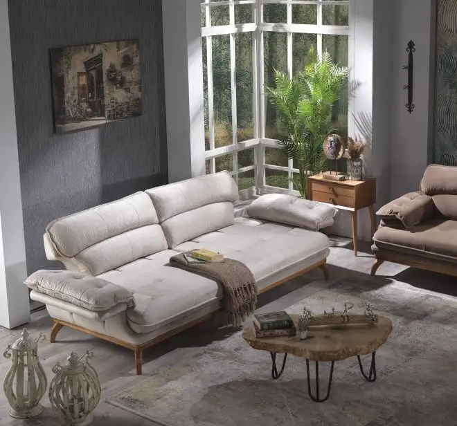 Canapea semiextensibila cu 3 locuri Puffy