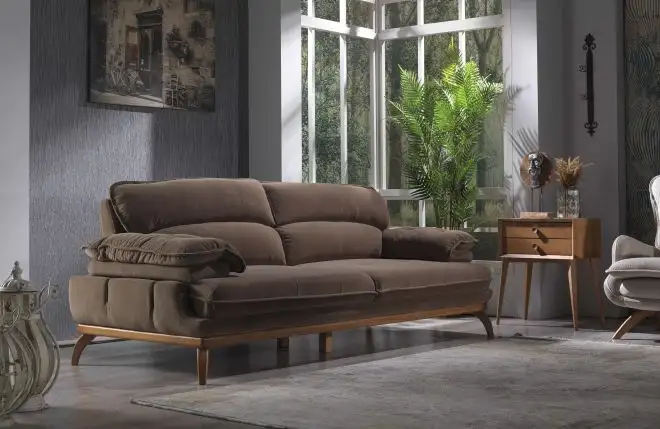Canapea semiextensibila cu 3 locuri Puffy