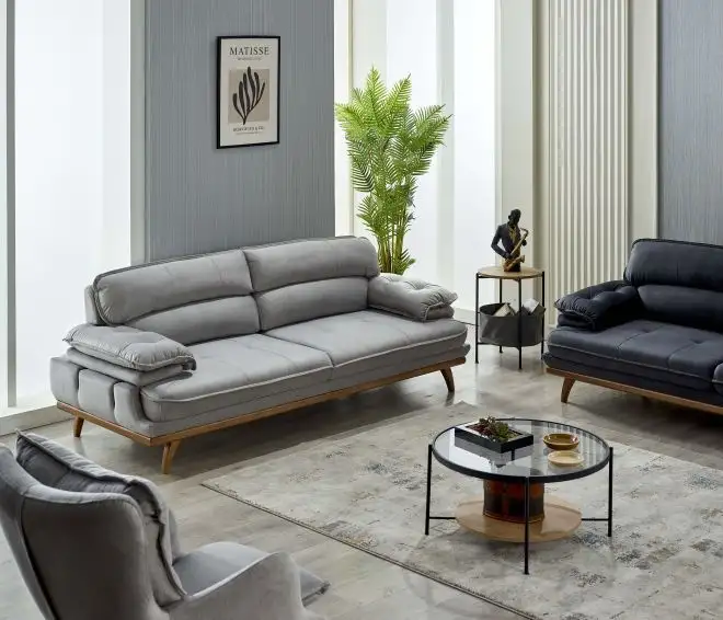 Canapea semiextensibila cu 3 locuri Puffy