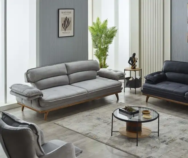 Canapea semiextensibila cu 3 locuri Puffy