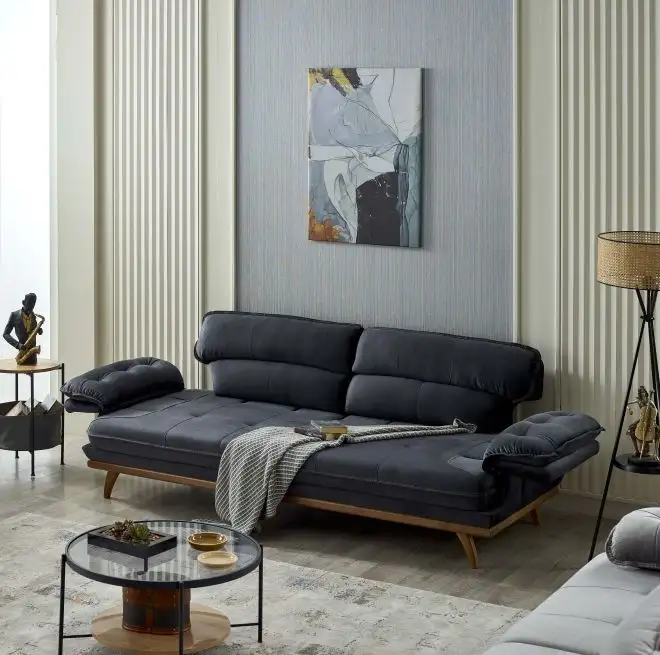 Canapea semiextensibila cu 3 locuri Puffy